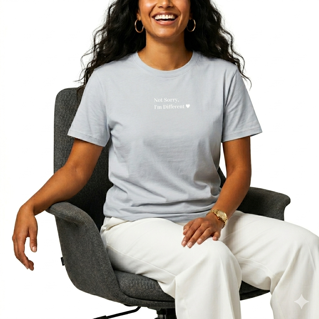 Not Sorry, I'm Different ♥ — Regular Fit Statement Tee