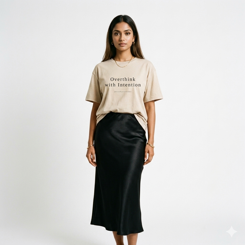 Overthink with Intention — Unisex Statement Tee