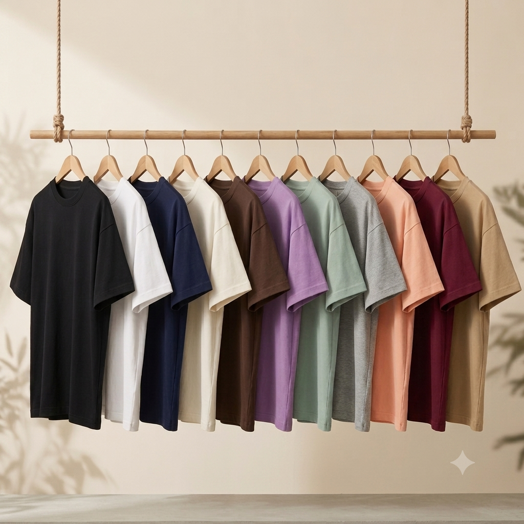 Premium Basics — Solid Oversized Tee