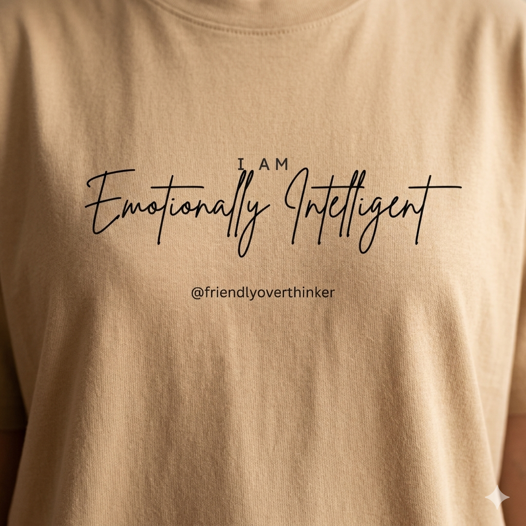 I Am Emotionally Intelligent — Oversized Statement Tee