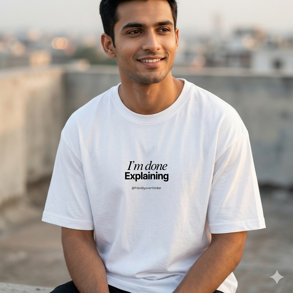 I'm Done Explaining — Oversized Statement Tee