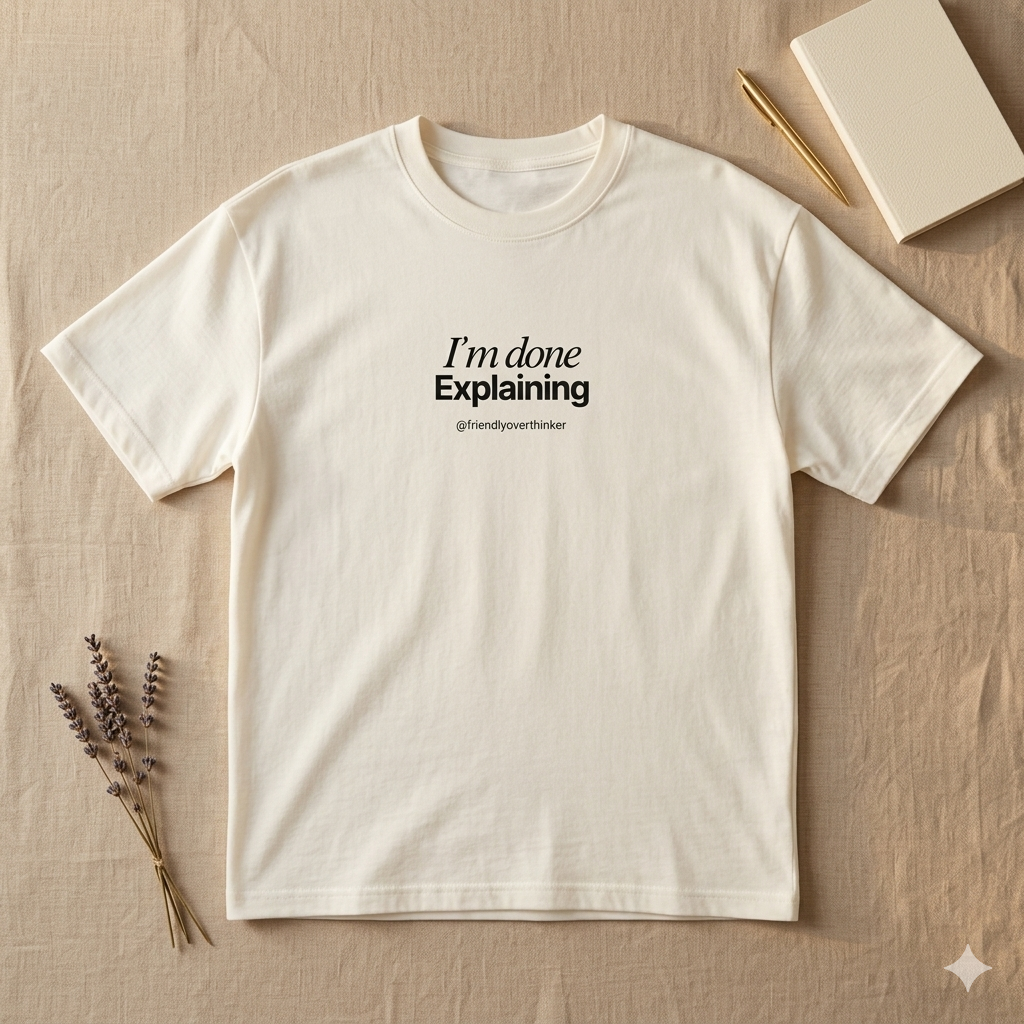 I'm Done Explaining — Oversized Statement Tee