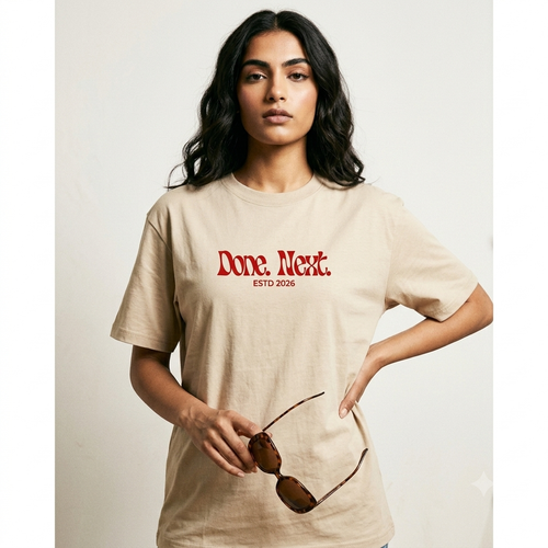 Done. Next. Oversized Tee