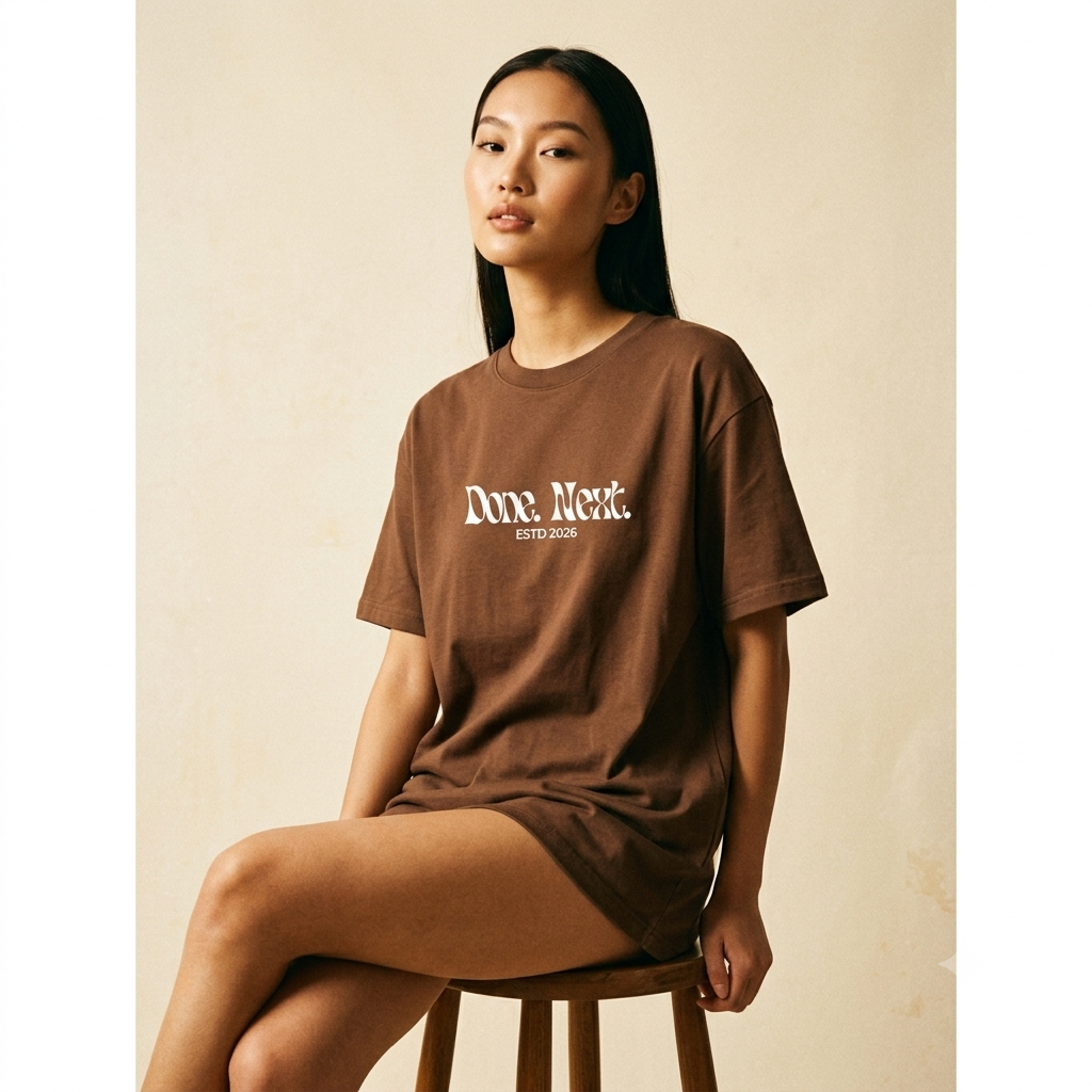 Done. Next. Oversized Tee