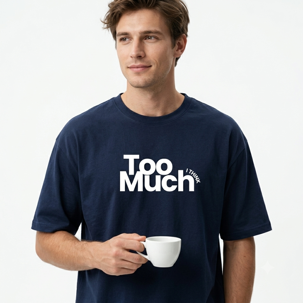 "Too Much, I Think" Oversized Tee