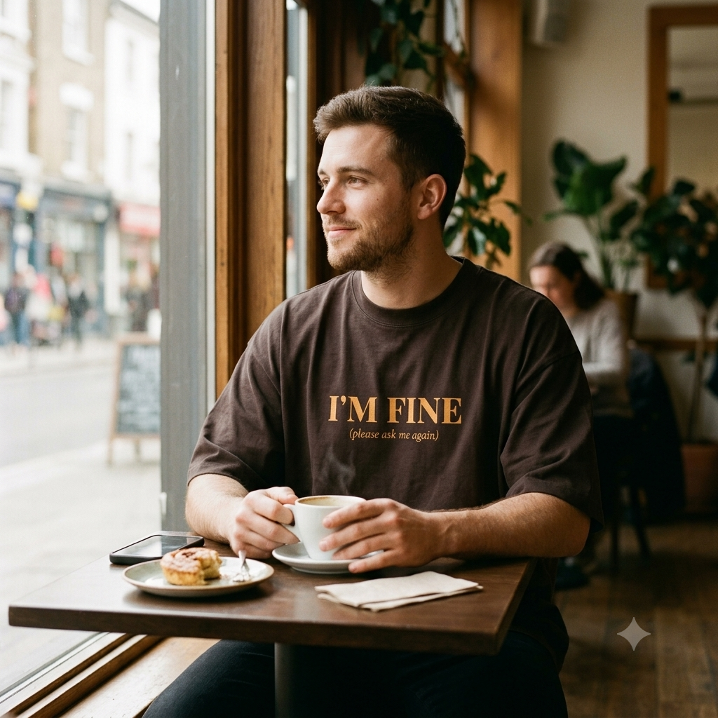 I'm Fine (Please Ask Me Again) Oversized Tee