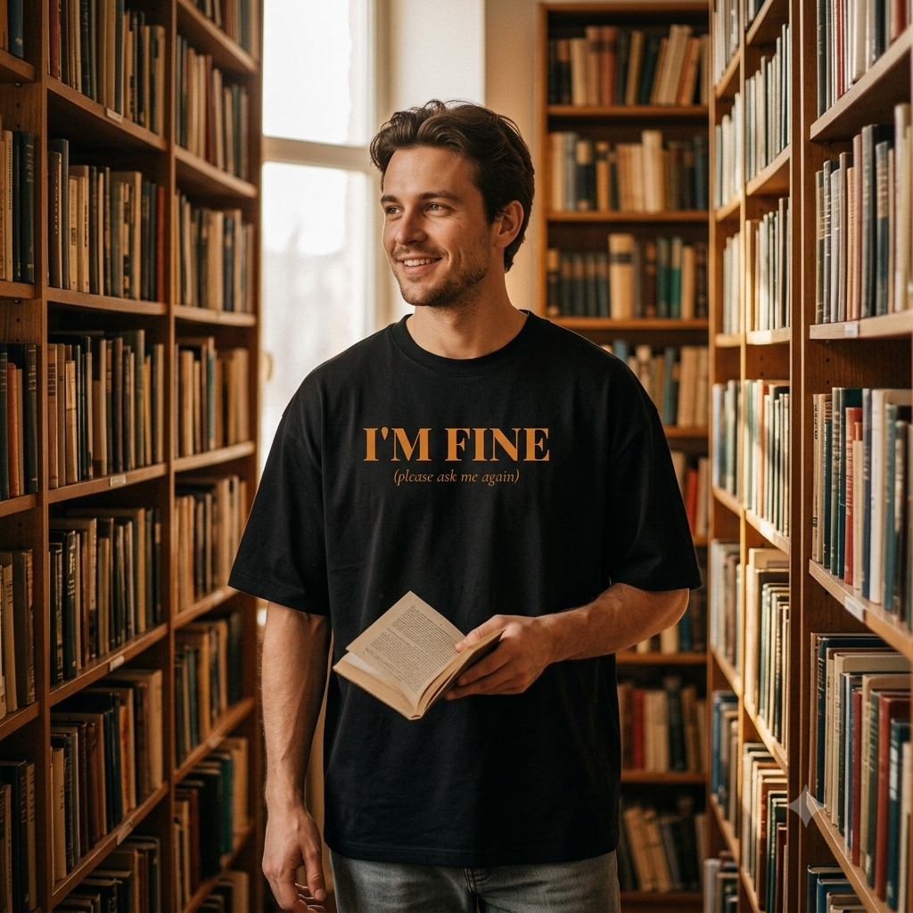 I'm Fine (Please Ask Me Again) Oversized Tee