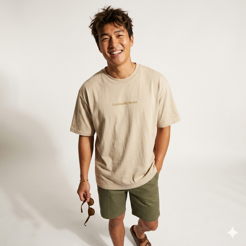 Undateable/Aware — Oversized Statement Tee