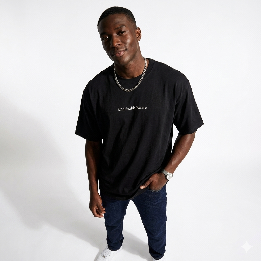 Undateable/Aware — Oversized Statement Tee