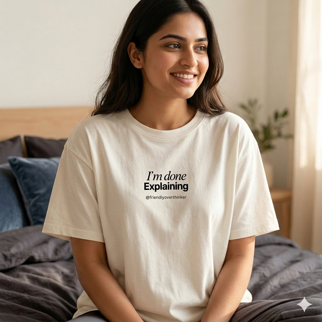 I'm Done Explaining — Oversized Statement Tee